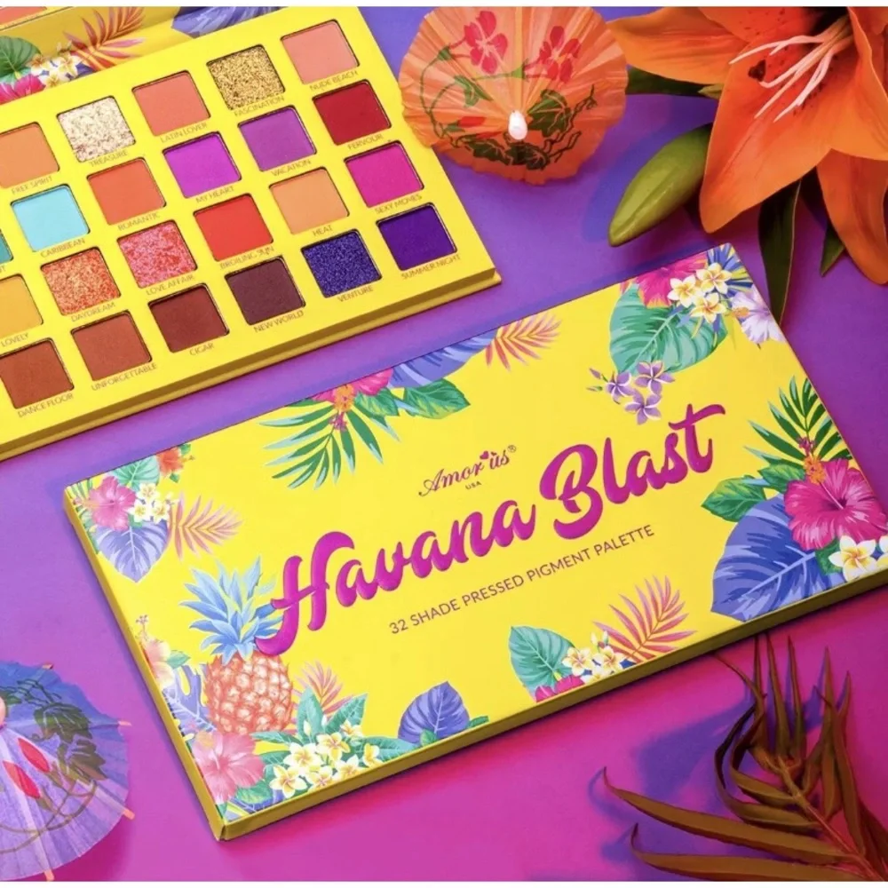 💎 Amor Us HAVANA BLAST Pressed Pigment Palette Eyeshadow Palette New